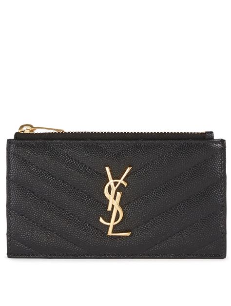 card holder ysl men|YSL card holder with zipper.